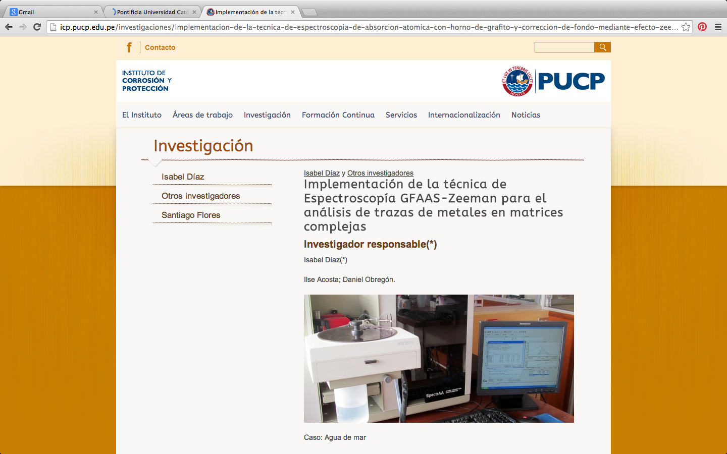 sitio web icp-pucp