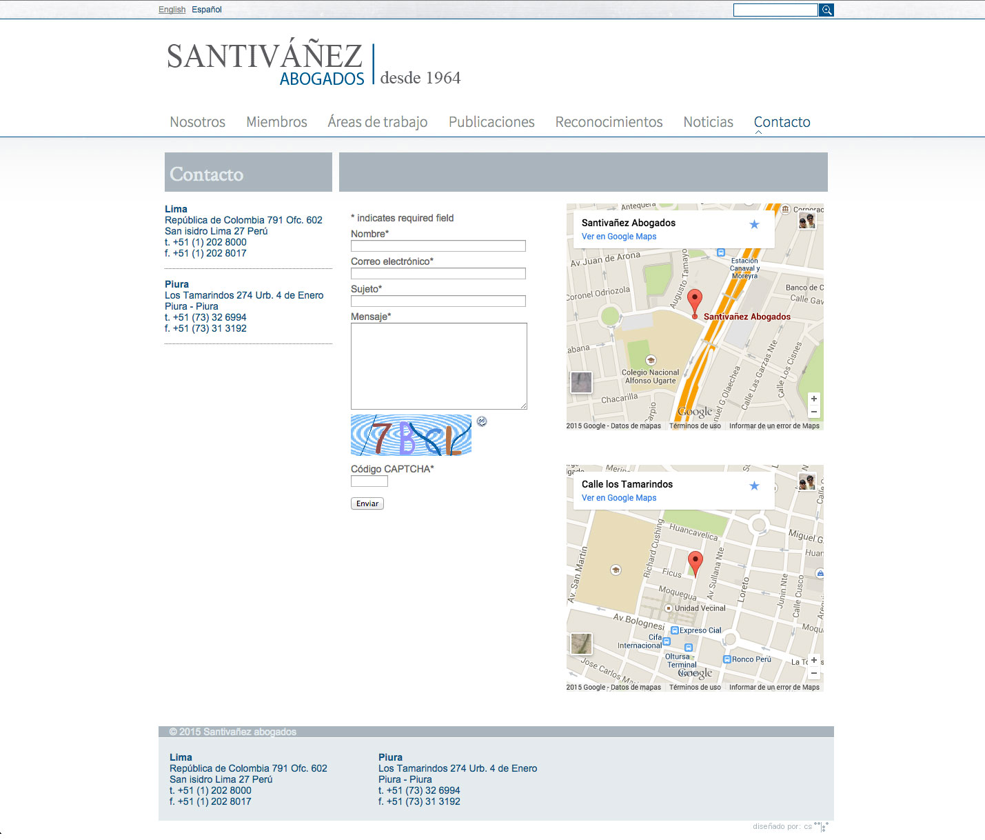 sitio web santivañez abogados